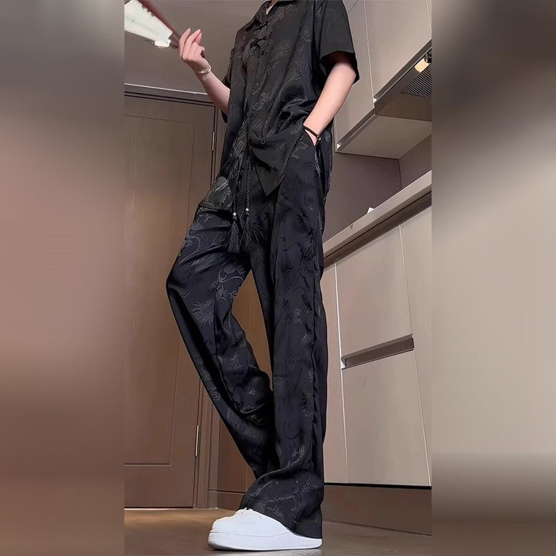 新中式男装套装冰丝衬衫2026新款夏季中国风短袖裤子搭配一套男款
