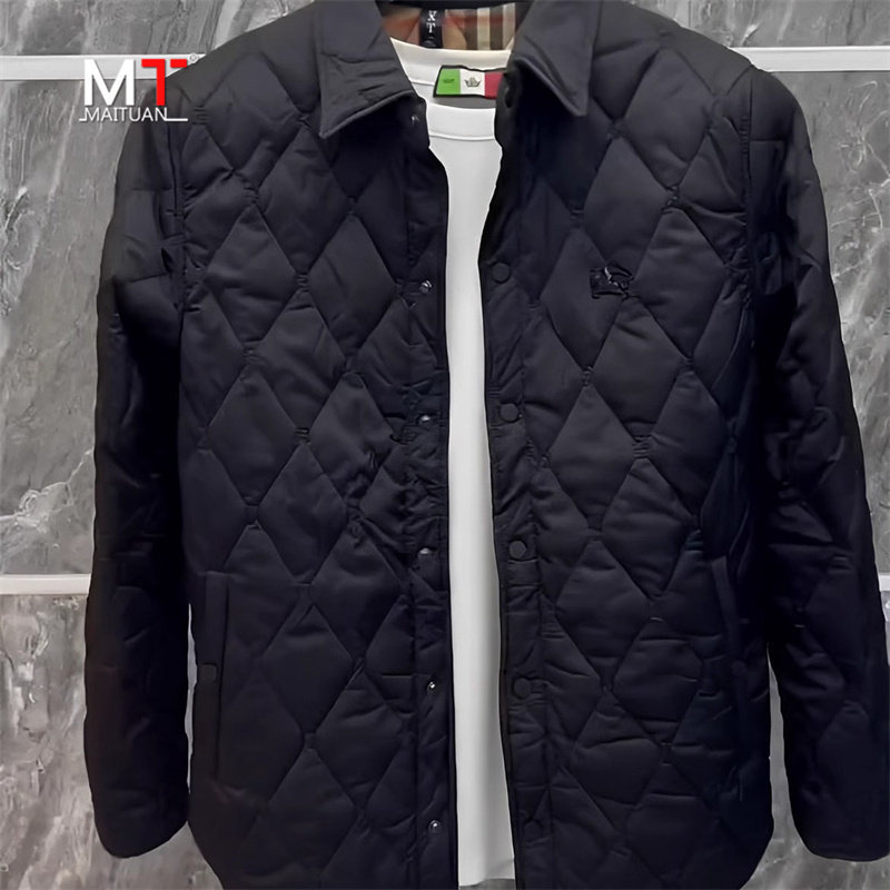 高端棉服外套男士2025新款秋冬季翻领休闲夹克男款修身保暖夹棉衣
