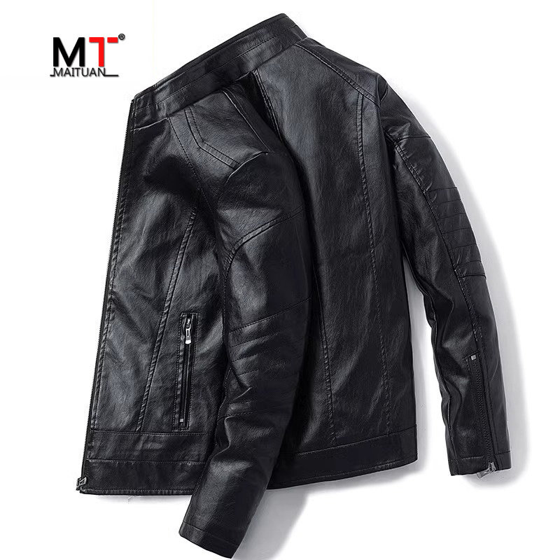 高端皮衣外套男士秋冬季2025新款加绒加厚高级感机车服皮夹克男款