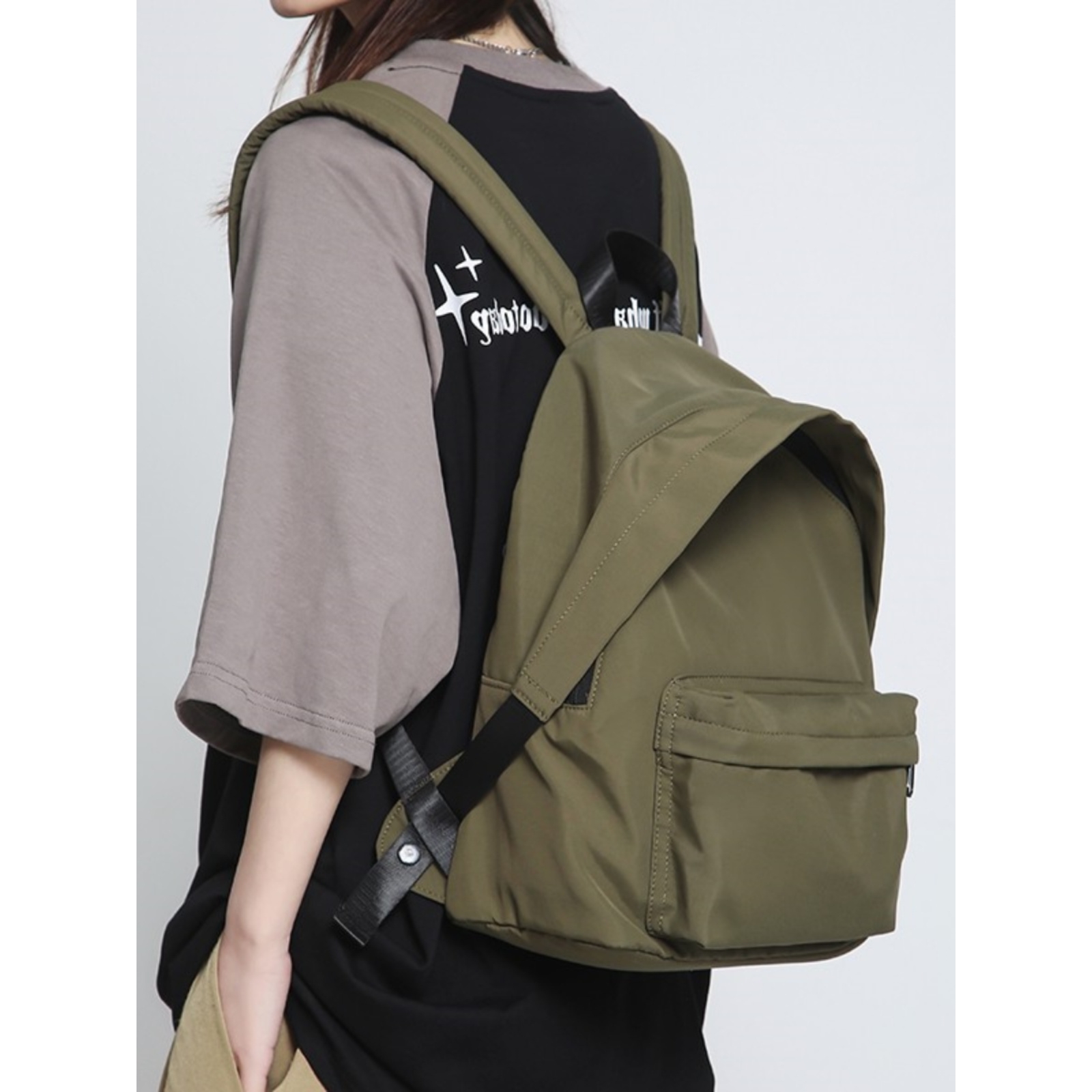 法国MKPREF小型双肩包小众设计感休闲学生男女百搭便携书包小背包