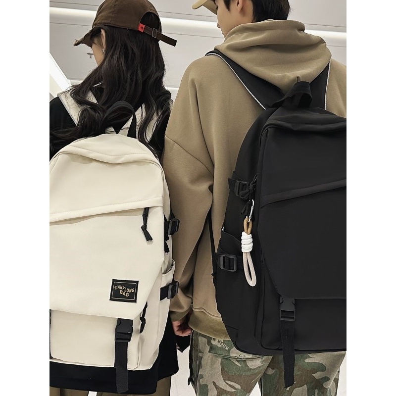 法国GBP 双肩包百搭大容量电脑旅行背包女初中生高中大学生书包男