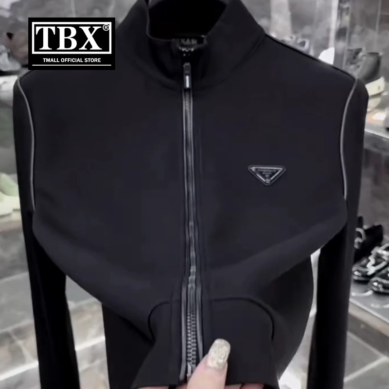 高端夹克外套男士春秋冬季2025新款高级感立领拉链开衫卫衣男款欧