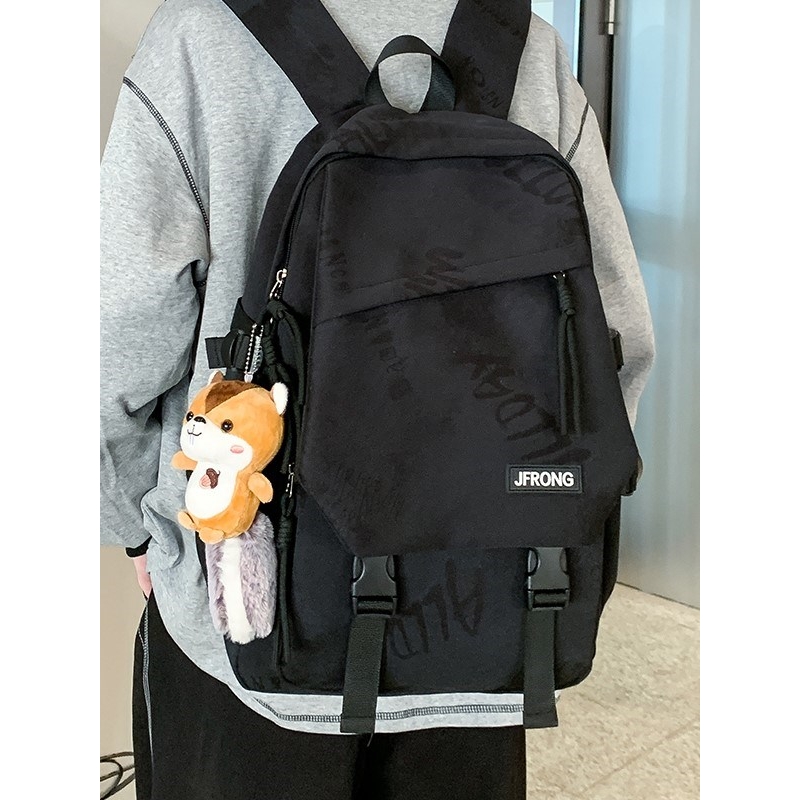 法国GBP 书包女高中生大容量简约男大学生17寸电脑通勤旅行双肩包