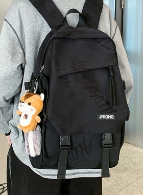 法国GBP 书包女高中生大容量简约男大学生17寸电脑通勤旅行双肩包