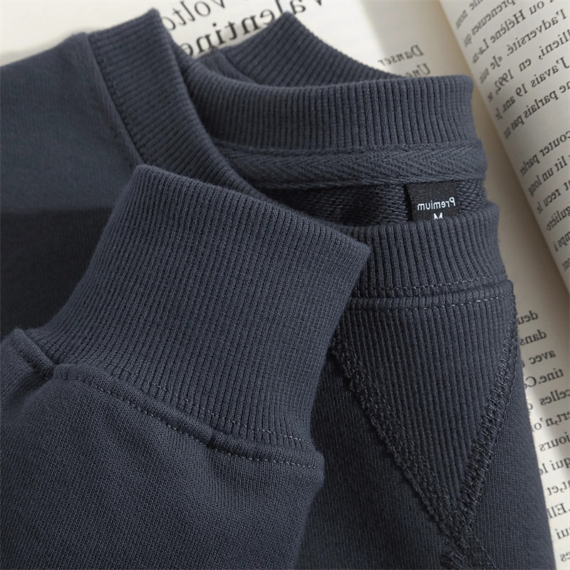 潮牌重磅卫衣男士2025年新款春秋冬季纯棉宽松圆领打底衫男款情侣