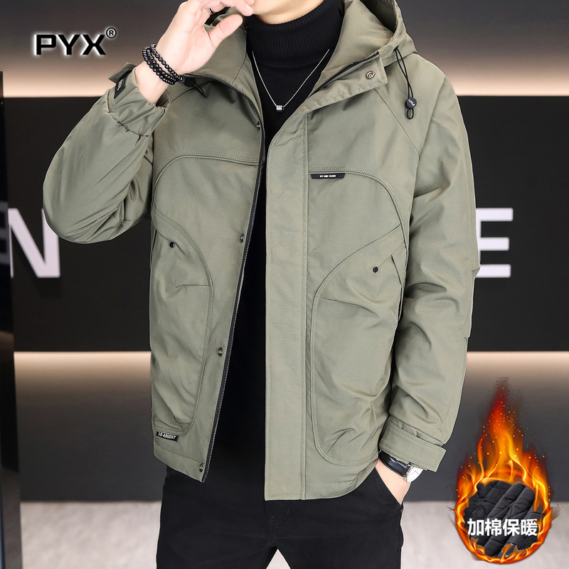 高端冬装二棉男外套男士2025新款秋季防寒保暖冲锋衣男款棉服夹克