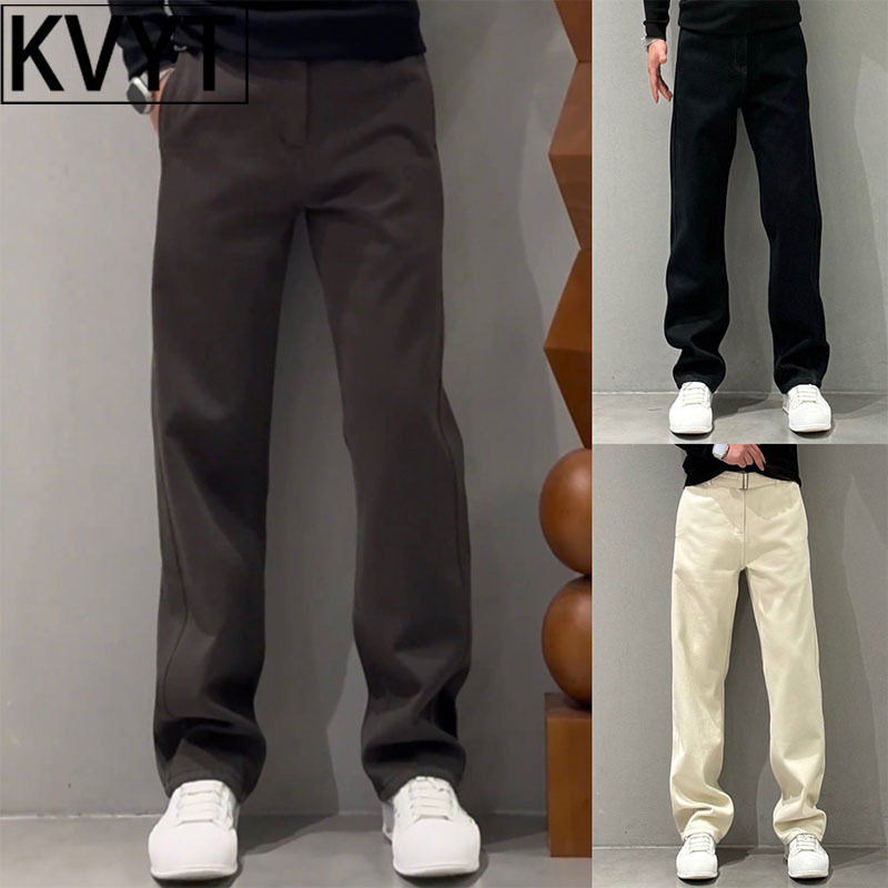 欧货轻奢男士直筒牛仔裤2025年秋季新款高级感长裤男款时尚休闲裤