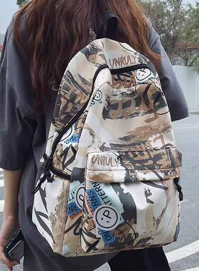 法国IT.onick书包女新款简约初中双肩包小众大学生设计感背包男