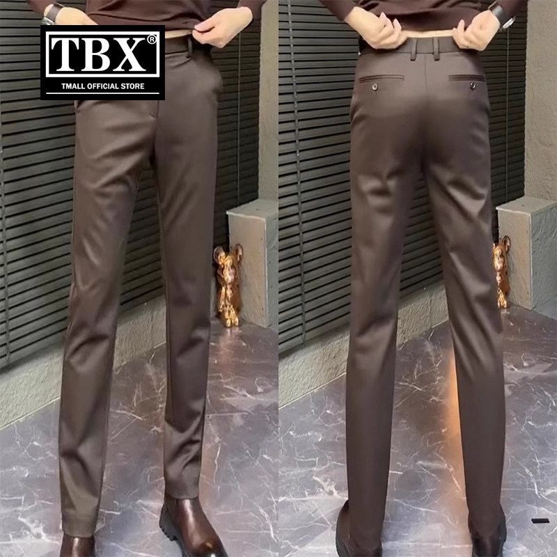 高端商务休闲西裤男士2025新款春秋冬季男裤修身小脚西装裤子男款