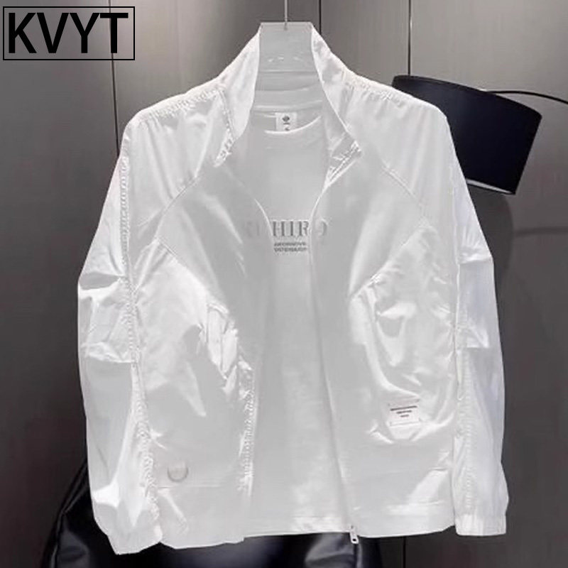 潮牌男士夹克2025新款秋季薄款立领男装上衣韩版休闲时尚外套男款