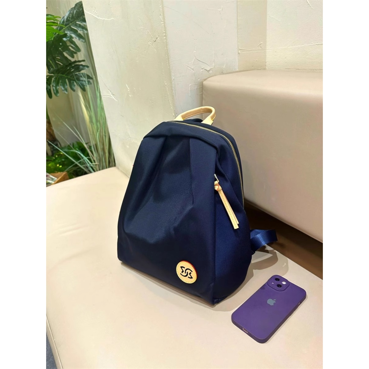 法国ZAMP小众双肩背包高级通勤旅行大容量牛津布轻便韩系百搭背包