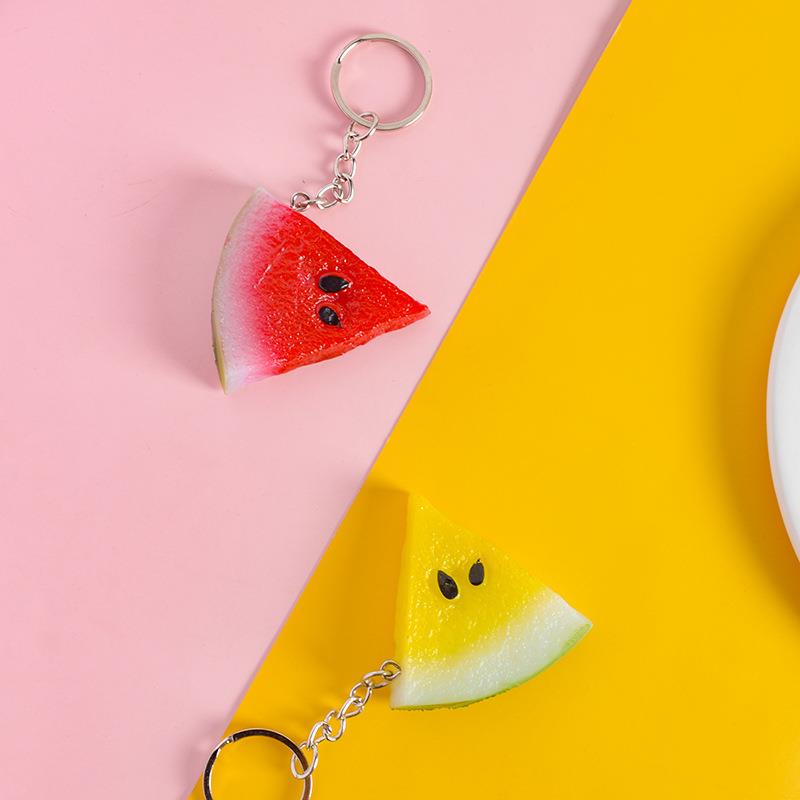 义乌小商品食玩模型仿真西瓜小挂件创意礼品假水果钥匙扣