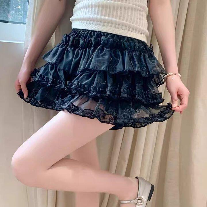 JK裙撑Lolita南瓜裤裙撑日常多层蛋糕蓬蓬裙防走光打底裤半身裙撑