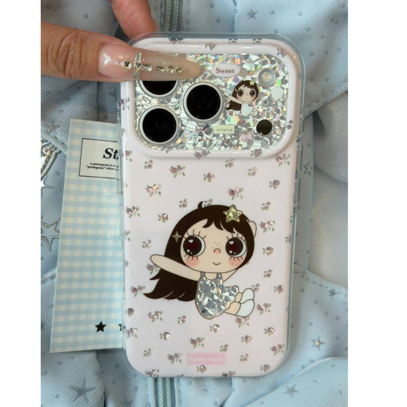 韩风满屏碎花小玉少女适用于iPhone18promax手机壳新款苹果16保护套iPhone17防摔iPhone15女款14pro小清新13