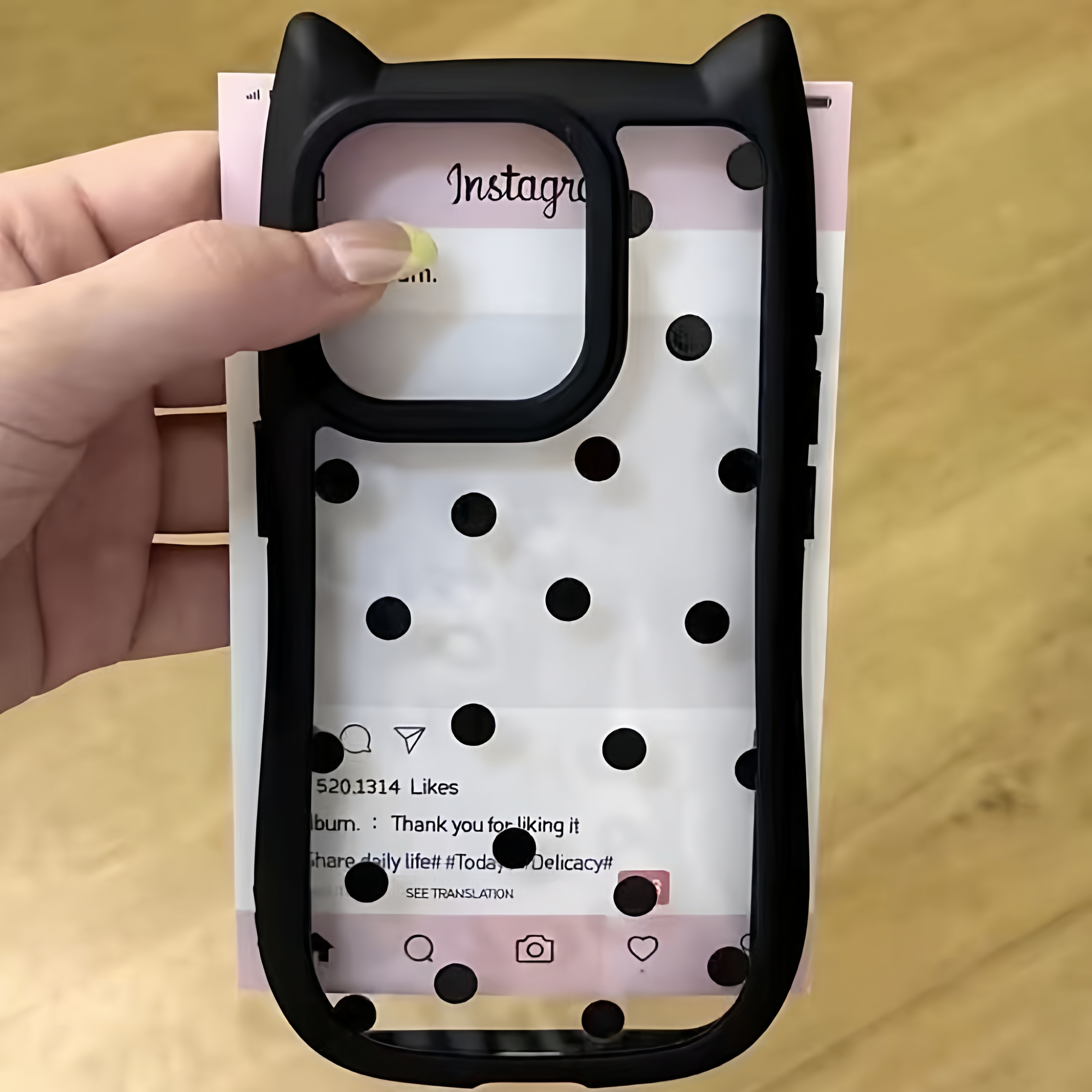 透明猫耳朵iPhone17手机壳女款