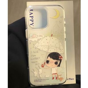 IMD卡通奈良美智适用苹果iPhone16promax手机壳15pro新款ip14pro小众13pro高级感12pro11防摔保护套7/6plus