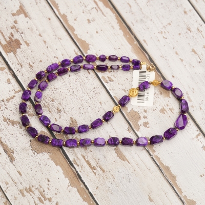 舒俱来W161402欧标6A苏纪石项链18K