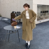 【新品】25秋冬韩系毛呢上衣半身裙套装2C251-9203-P235-K358，女装套装/套裙，2C251