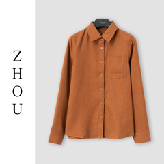 （周哥甄选）焦糖棕上衣-0281