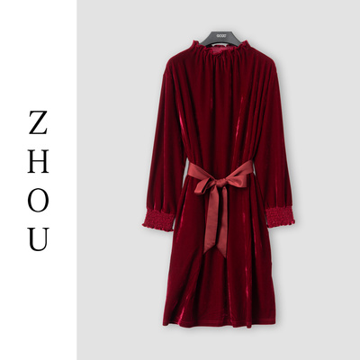 （周哥甄选）红色连衣裙-33063