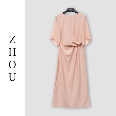 （周哥甄选）粉色连衣裙-70216