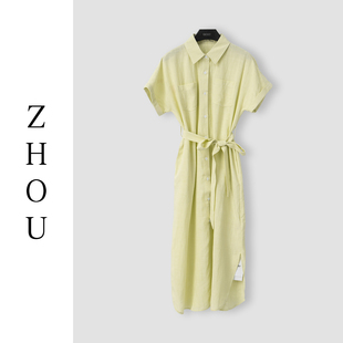 （周哥甄选）淡绿连衣裙-23948