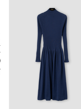 （周哥甄选）蓝色连衣裙-32157