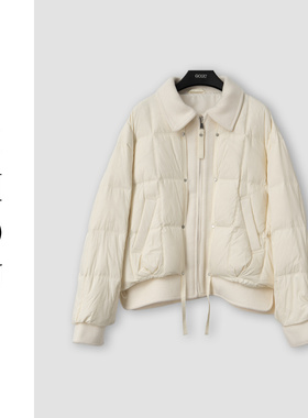 （周哥甄选）米色羽绒服-32797