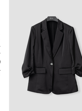 黑色小西装上衣气质时尚休闲百搭西服女士-15463