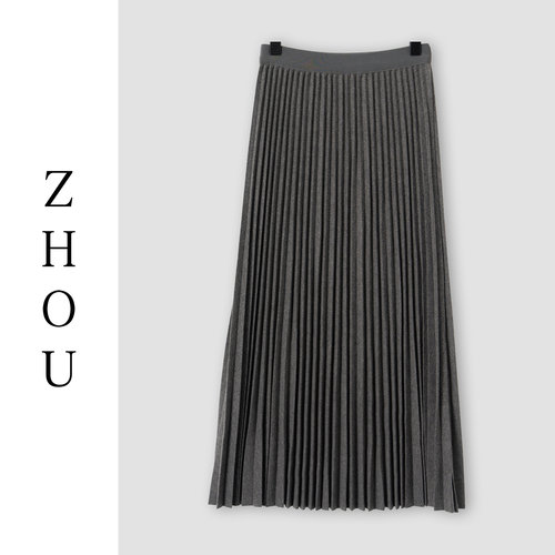 （周哥甄选）灰色半身裙-32234