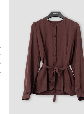 （周哥甄选）红棕色上衣-32926