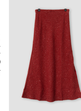 （周哥甄选）红色半身裙-32236