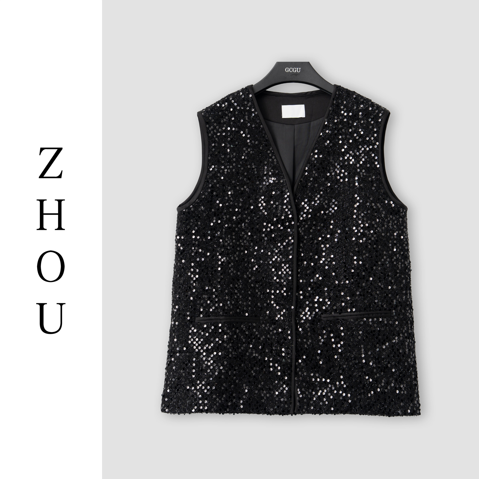 （周哥甄选）黑色马甲-18354