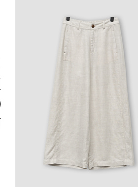 （周哥甄选）麻本色裤子-70294