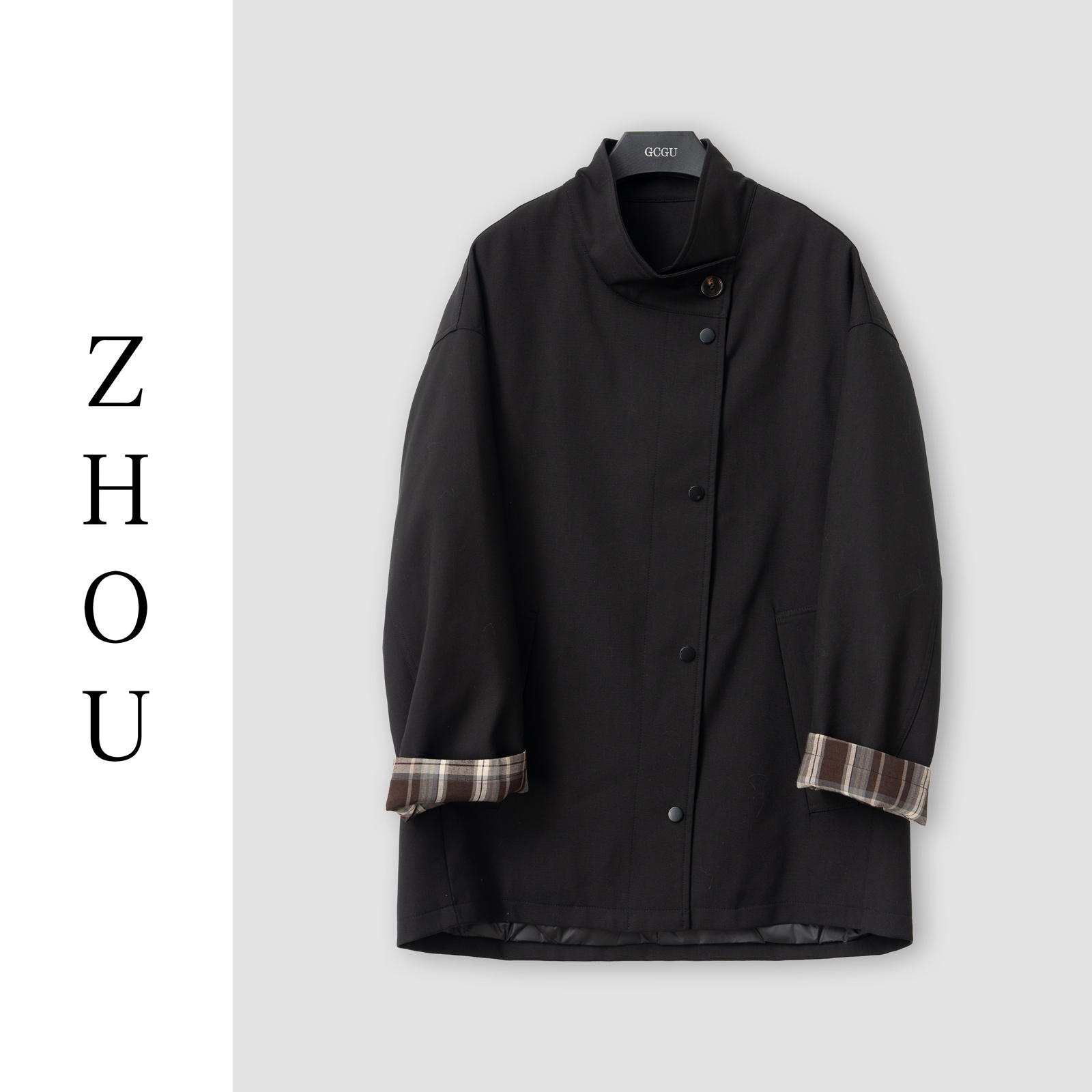 （周哥甄选）黑色羽绒外套-31987