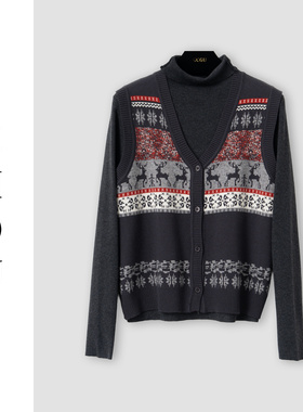 （周哥甄选）深灰时尚套装-32254