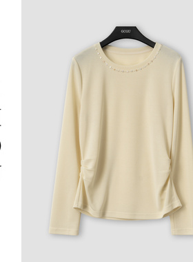 （周哥甄选）米黄色上衣-32759
