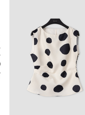 （周哥甄选）白色波点上衣-42963