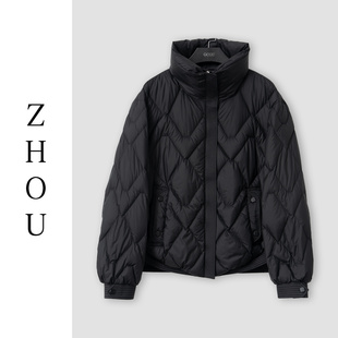 (周哥甄选)黑色羽绒外套-33081