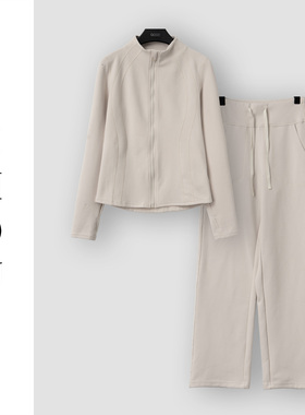 （周哥甄选）杏色时尚套装-32053