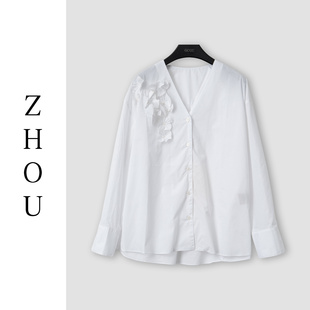 （周哥甄选）白色上衣-32639