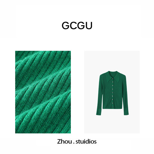 长袖针织衫毛衣女装上衣气质短款时尚黑色-12828