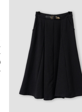 （周哥甄选）黑色半身裙-32612