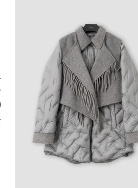（周哥甄选）灰色羽绒服-32856