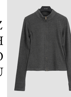 灰色高级感轻熟风外套-20533