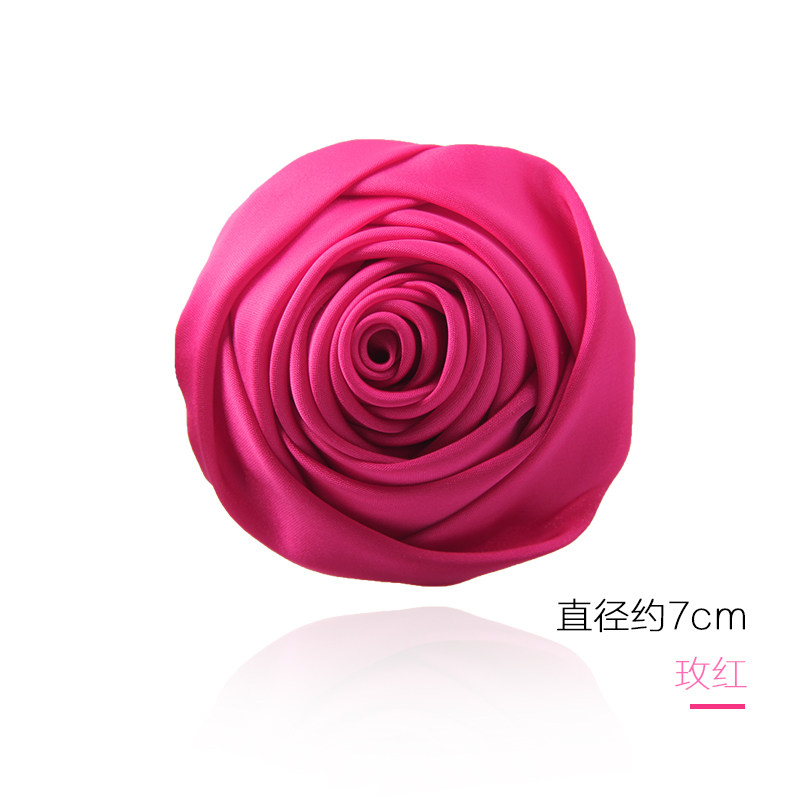 韩式手工布艺胸花玫瑰花雪纺胸针胸花银行珠宝店职业女装配饰饰品