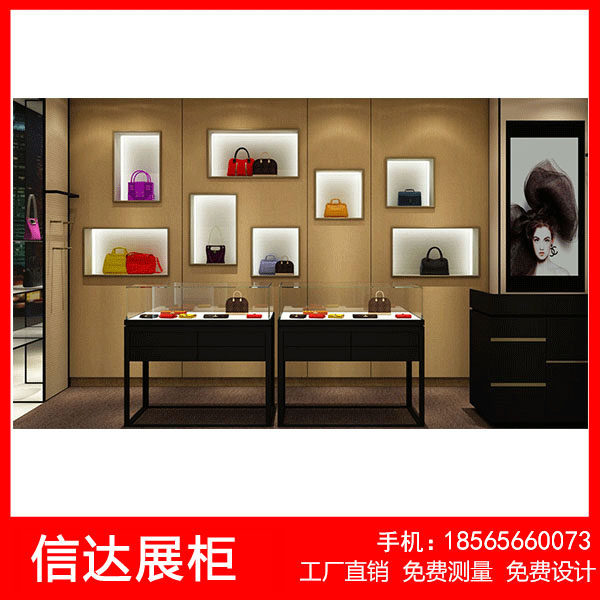 欧式木制烤漆包包女鞋展示柜子精品高档中岛柜高柜多功能鞋柜货架