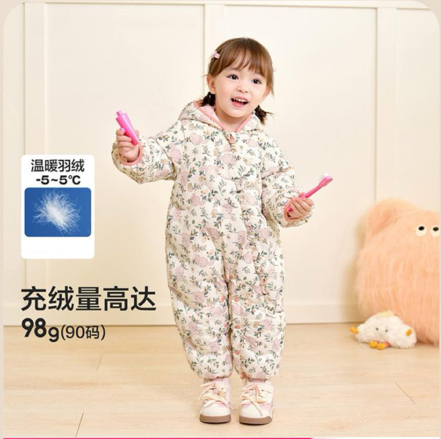 婴儿羽绒连体衣宝宝爬服衣服冬装2025新款男童女童抱衣碎花羽绒服,童装/婴儿装/亲子装,羽绒连体衣,淘宝优惠券,粉丝福利购,淘宝优惠卷