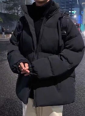 外贸撤回清仓黑色棉衣外套男款冬季立领棒球服飞行员夹克加厚棉服