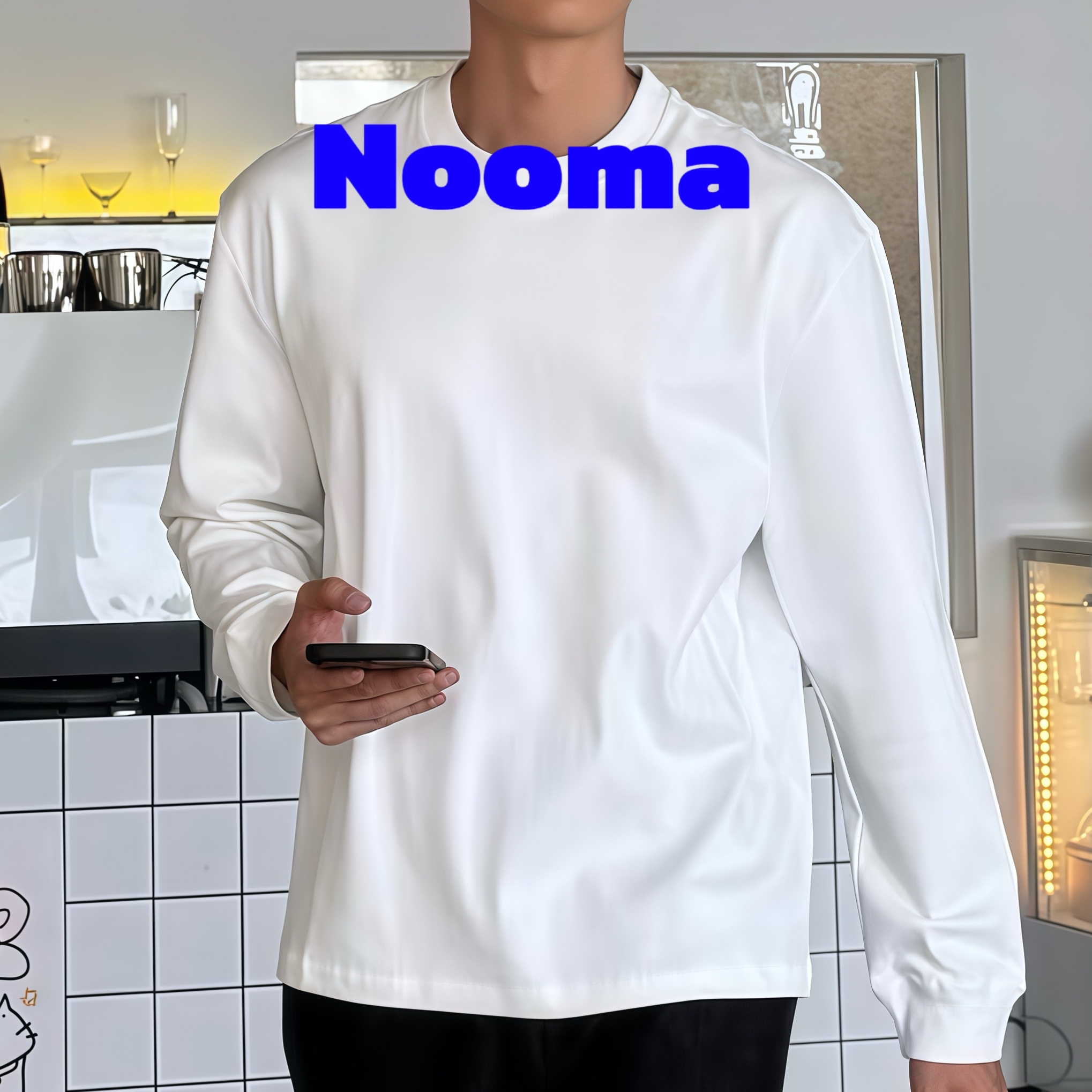 300g重磅多色长袖打底新疆棉纯棉白色T恤三本针久洗不变形内搭短